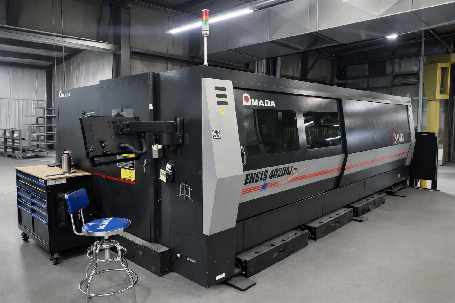 9,000 watt fiber laser